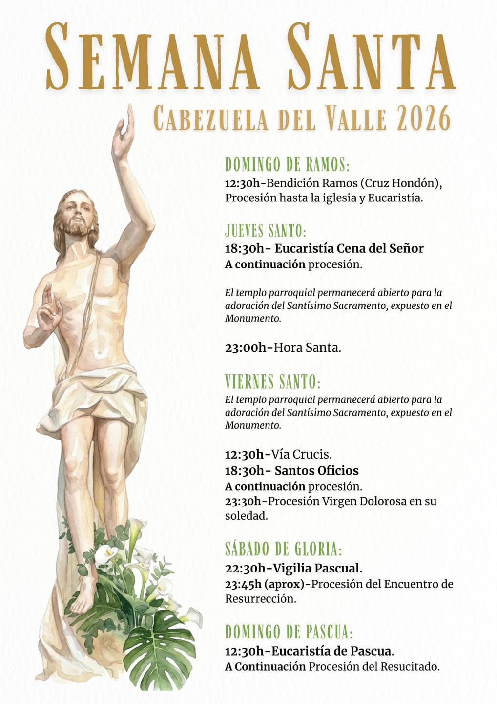 Semana Santa en Cabezuela del Valle 2026 Cabezuela del Valle